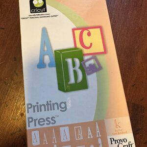 Printing Press Cricut Cartridge